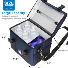uvcoolplunge uv-sanitizer-box interior 12l capacity for multiple items at once.
