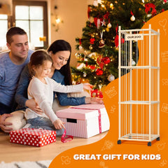 Uvellgift stuffed animal zoo mesh net close-up highlights breathable visible storage