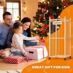 Uvellgift stuffed animal zoo with mesh net for breathable, visible toy sorting.