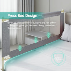 UWRVH bed rails safety lock prevents accidental lift presses.