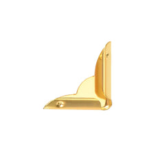 uxcell metal corner protectors close-up reveals chrome-plated finish and smooth edges