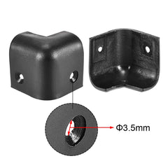 uxcell Cabinet Edge Corner Protector in black illustrates versatile use on furniture
