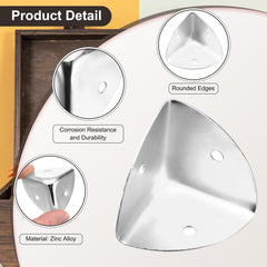 uxcell corner protector screw-holes closeup emphasizes easy mounting with screws