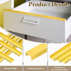 uxcell edge guard demonstrates easy slip-on installation for furniture protection.