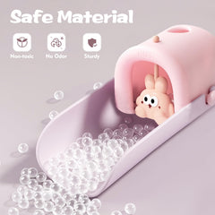 UYUOO faucet extender basin view highlights gentle water flow and splash reduction.
