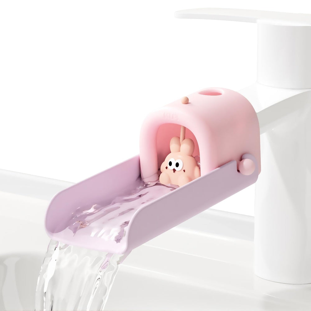 UYUOO faucet extender bunny front view makes wash time kid-friendly.