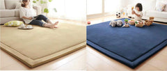 V-mix Baby Play Mat coral-velvet cover highlights plush softness.