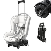 V VOLKGO car seat dolly isoifix attachment demonstrates quick, secure setup.