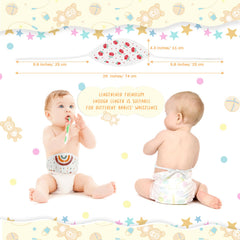 Vabean newborn cord wrap patterns shown for playful daily comfort.