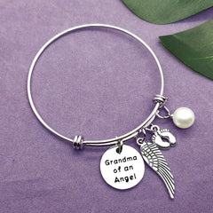 Vadaka Baby Memorial Bracelet close-up stainless steel showing hypoallergenic craftsmanship.