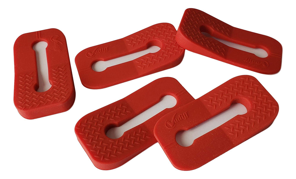 Vadiff gas stove knob locks assembled in red for safety