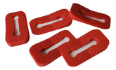 Vadiff gas stove knob locks assembled in red for safety