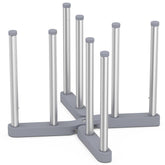 VAEKUCEAN bottle drying rack folded for compact storage.