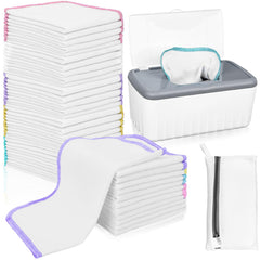 VAIPI 100-pack flannel wipes with dispenser for easy access during diaper changes