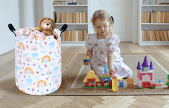 VAIVUSTO rainbow print bin nursery storage use for baby items