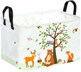 VAIVUSTO Rec Animals Print Box Hamper cat design foldable for easy storage