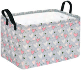 VAIVUSTO Rec Heart Box Hamper front view offers stylish storage for laundry and toys