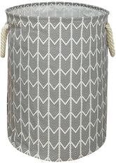 VAIVUSTO round laundry basket closeup fabric texture for durable lightweight storage