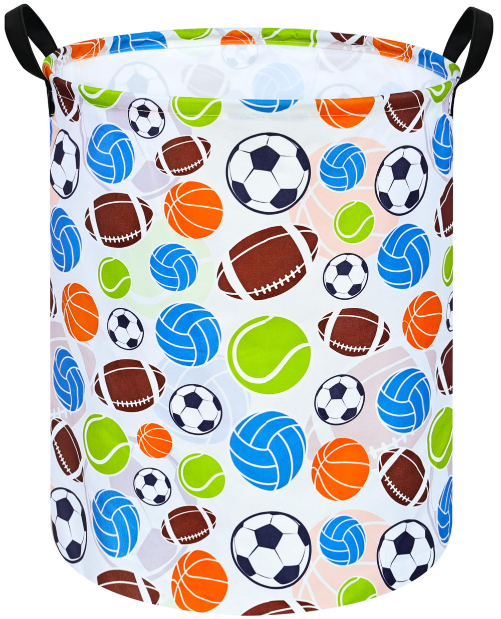 VAIVUSTO round laundry basket in nursery setup, easy kids laundry storage