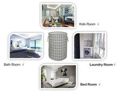 VAIVUSTO round laundry basket toy storage keeps playroom tidy