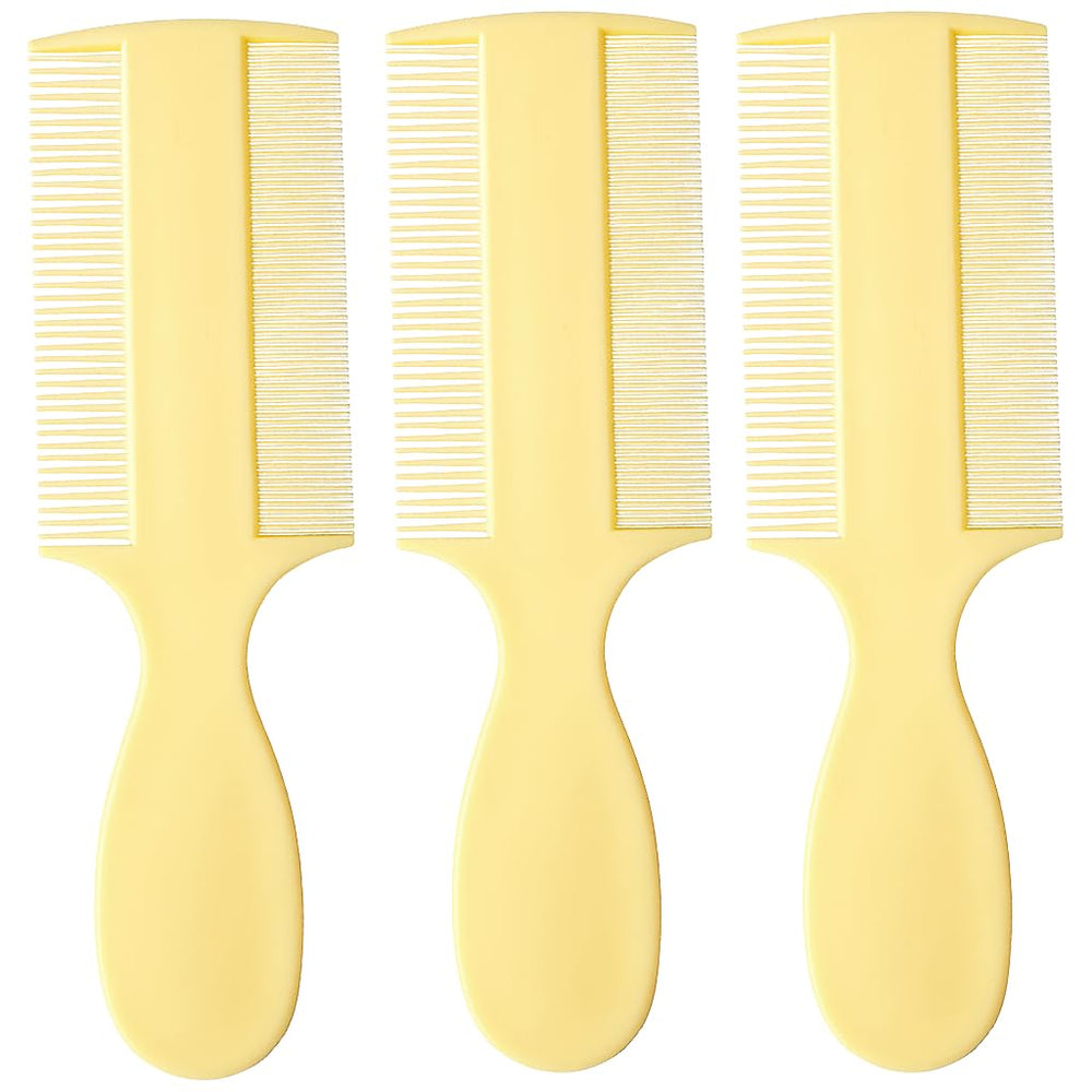 Vakly Fine Tooth Baby Comb three-pack front view for easy grooming on-the-go.