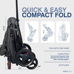 Valco Baby Trend Duo travel system-ready for car seats and bassinets