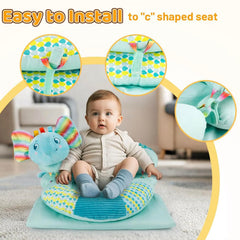 Valentín Tummy Time Mat detachable pillow enables adjustable comfort as baby grows.