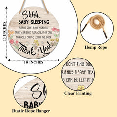 Valucise rustic wooden sign nursery—classic decoration adds warmth to baby's space.