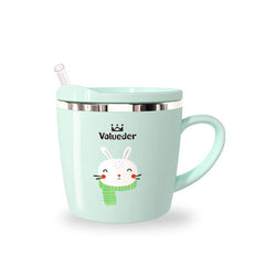 Valueder Kids Learning Cup Bunny Tiffany close-up shows toddler-friendly grip.