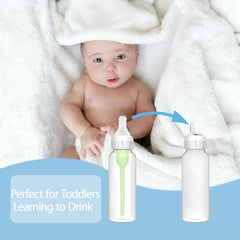 VANEST sippy spout nipple demonstrating leak-proof design for mess-free use.