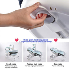 Vannetgo 3-in-1 baby bouncer bedside mode for interactive calming moments