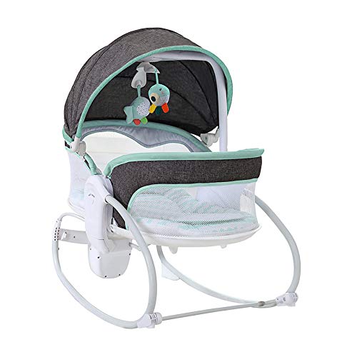 Vannetgo 3-in-1 baby bouncer lying mode gently supports baby's rest