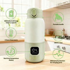 varrisin portable milk warmer LED display shows precise temperature control