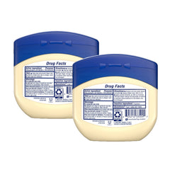 Vaseline Baby Petroleum Jelly jar with lid open for easy application.