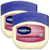 Vaseline Healing Jelly Baby jar closeup highlighting gentle moisturizing for delicate skin