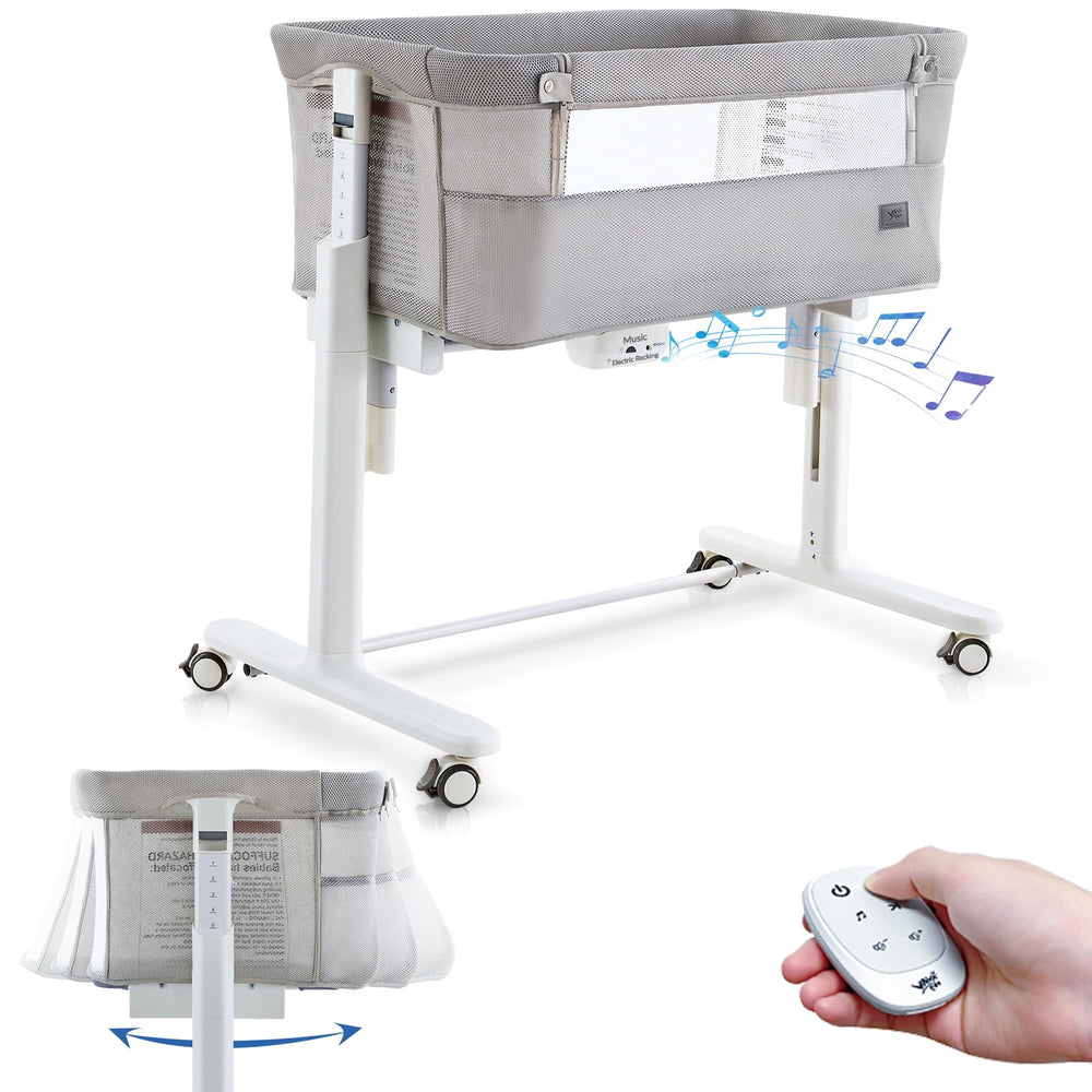VaVaSoo electric bassinet rocking motion for calmer sleep.