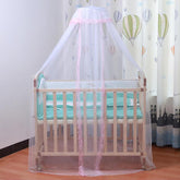 Vawolecy universal crib mosquito net foldable draped over crib for gentle protection