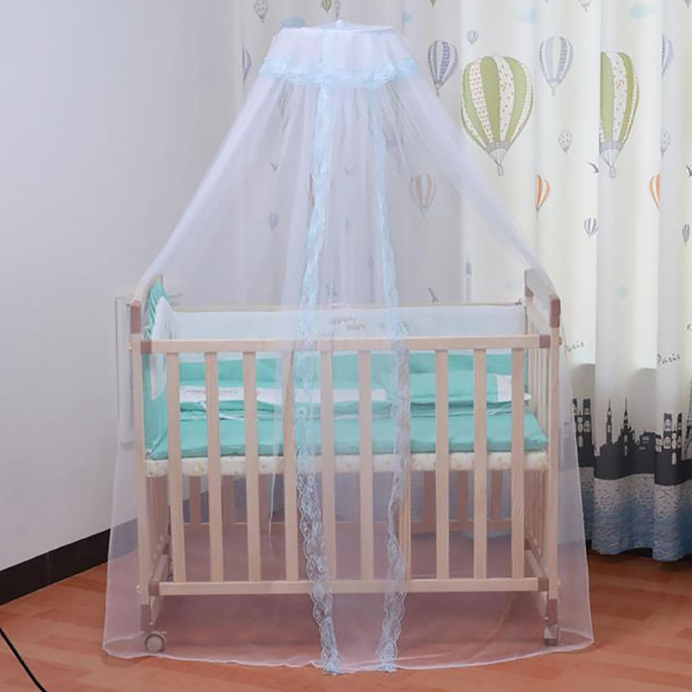 Vawolecy universal crib net dome close-up lace detail for delicate baby sleep