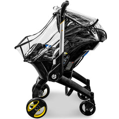 Vaxaape rain cover quickly installs and removes for busy parents.