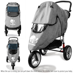 Vaxaape see-through window for quick baby checks while sheltered in rain cover