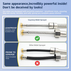 Vayzluiy water flow adjuster lets you choose gentle to powerful spray.