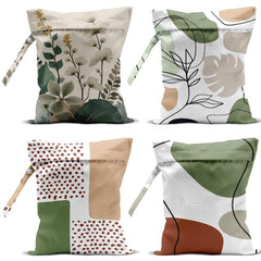 VBCVBGFH 4-pack wet bags flatlay for travel organization