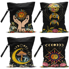 VBCVBGFH 4-pack wet bags shown together for travel organization and diaper storage.