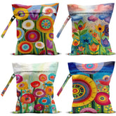 VBCVBGFH wet bag 4-pack front view showing compact travel organizers for beach trips