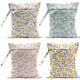 VBCVBGFH wet bag 4-pack display colorful floral pattern for travel organization.