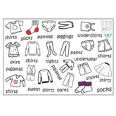 Veemoon removable dresser labels on packaging for quick wardrobe organization