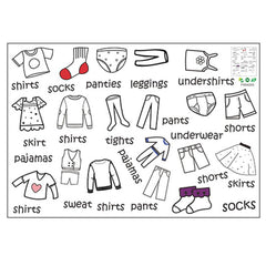 Veemoon removable dresser labels on packaging for quick wardrobe organization