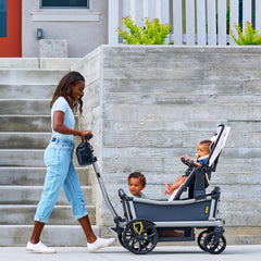 Veer Cruiser City side view highlights lightweight design for easy car trips.