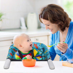 VEEYOO Hook On Chair table attachment ready on various tables for meals.