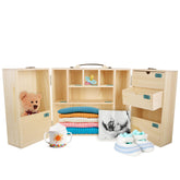Vencer VBK-003 front view shows sturdy pine wood for lasting memory storage.